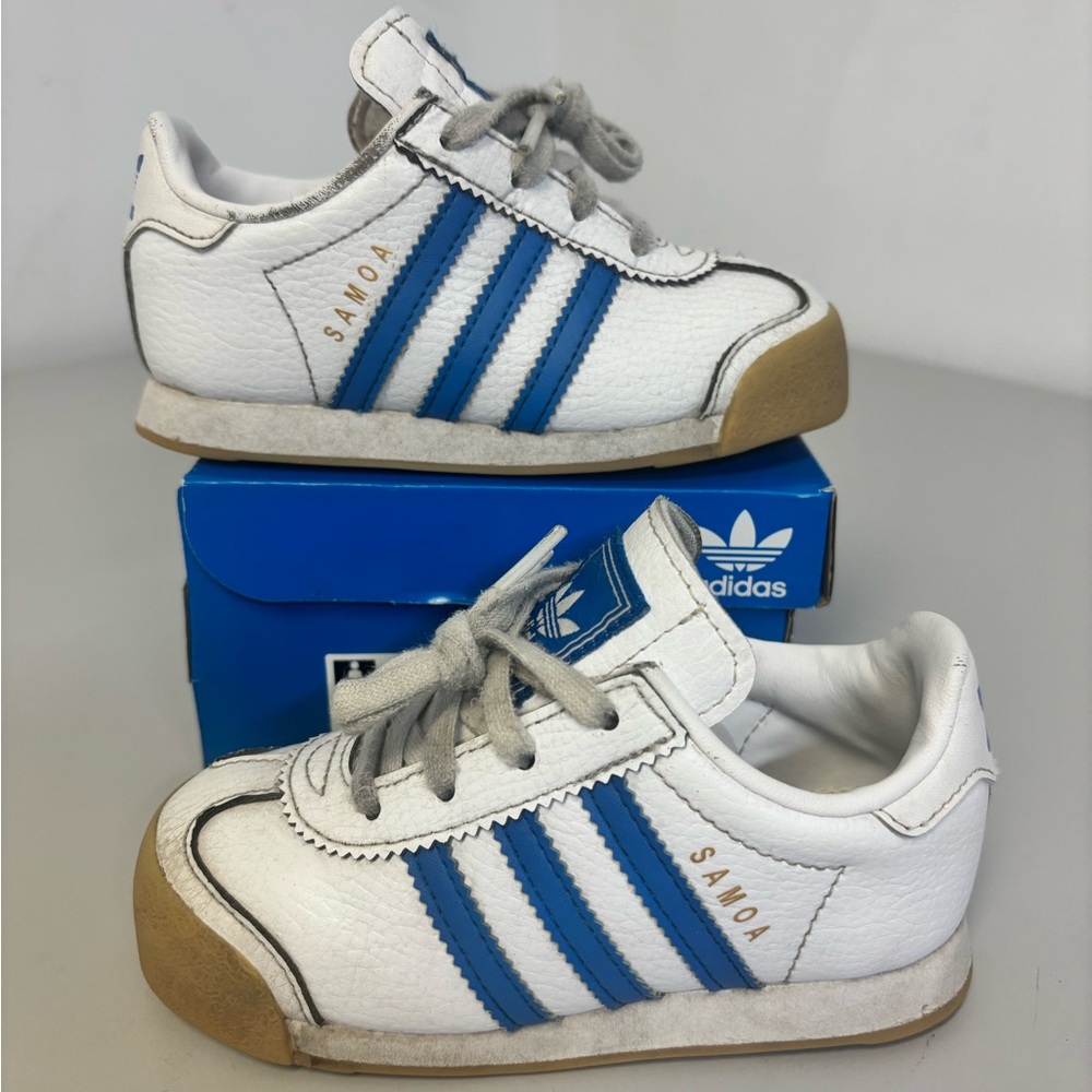 Adidas Samoa TD 'White Blue Bird' - Size 8K (Toddler)